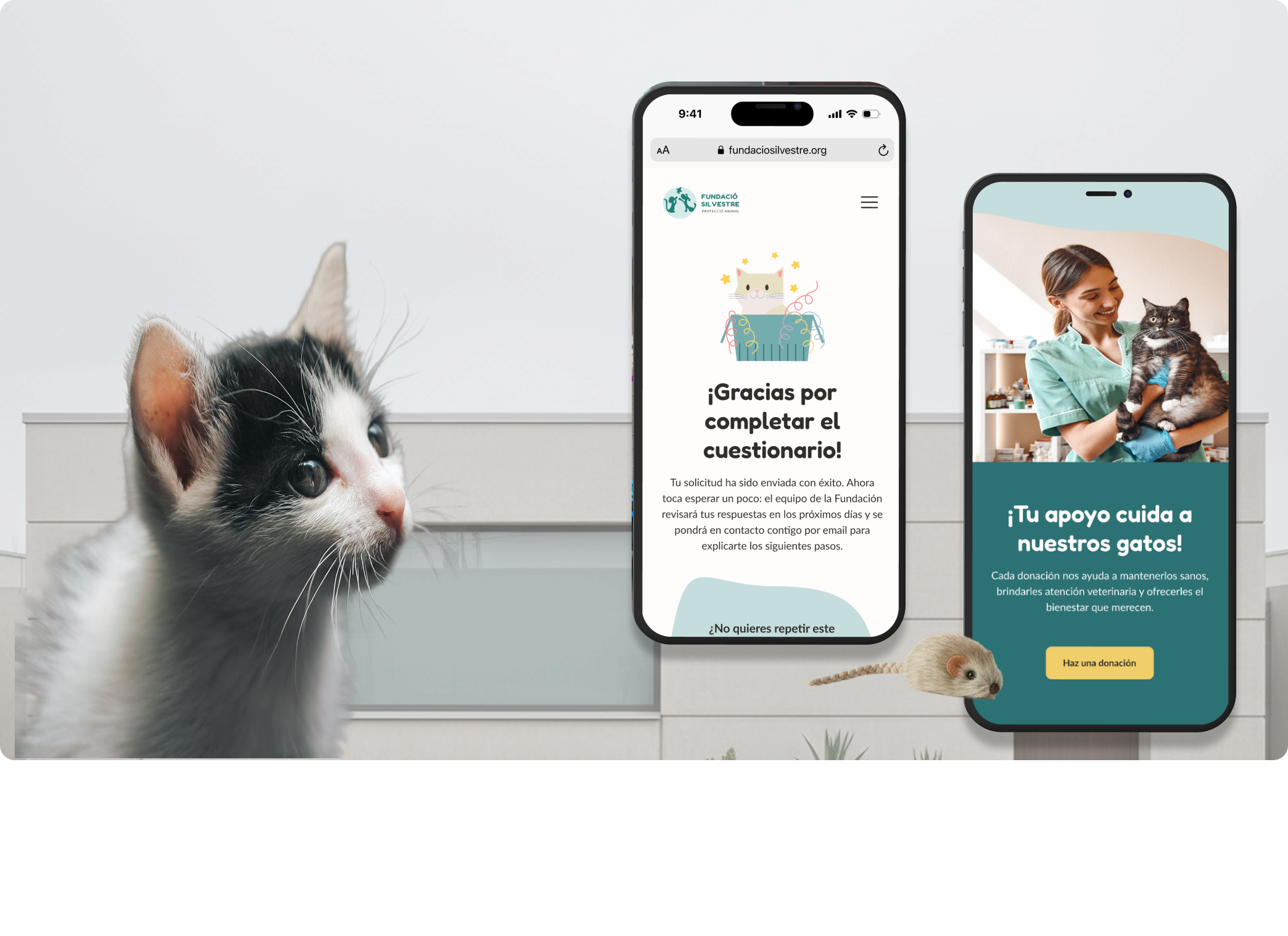 Pet shelter website project page 