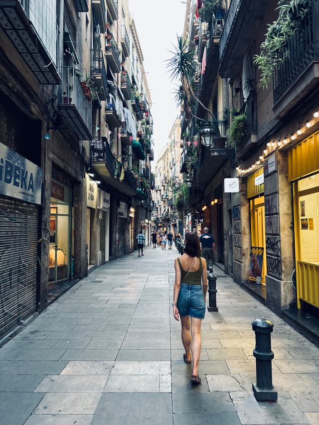 Justina traveling and exploring foreign countries
