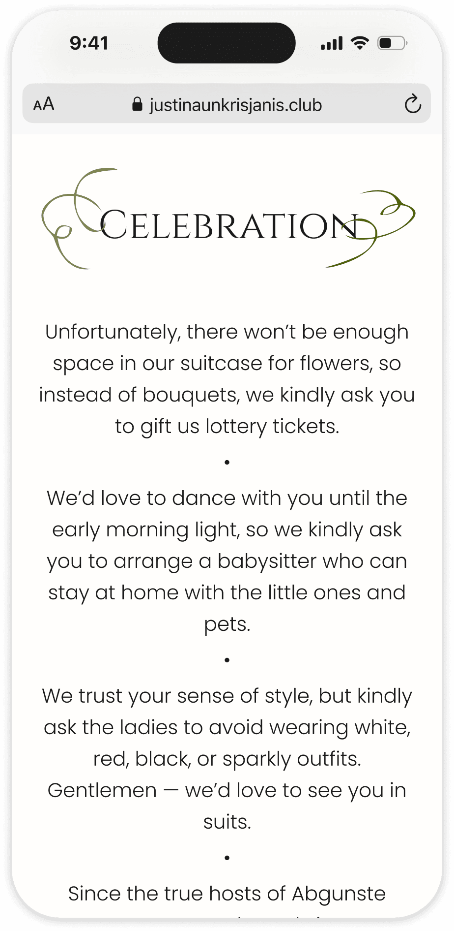 Wedding website carousel 5