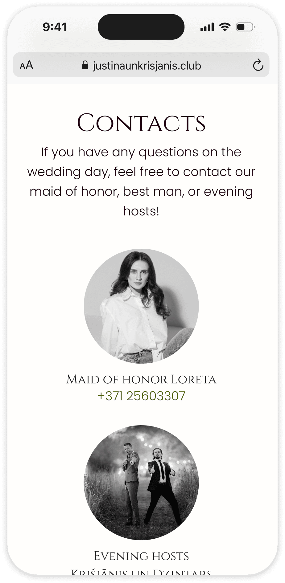Wedding website carousel 7